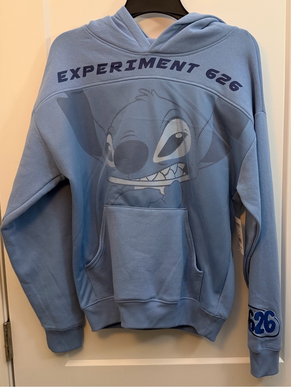 Small size Disney Stitch Pullover Hoodie - Chambray Blue